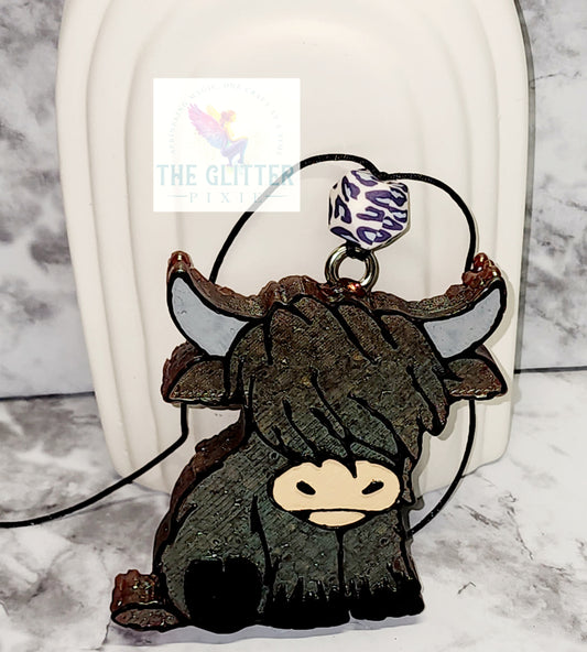 Highland Cow in Blue Hawaiian Scent (No Glitter)