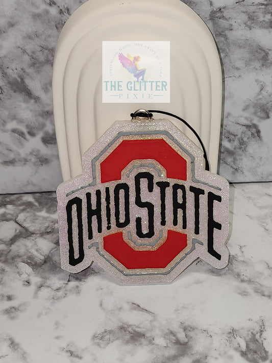 Ohio State Logo Freshie in Sugar Plum Dream Scent