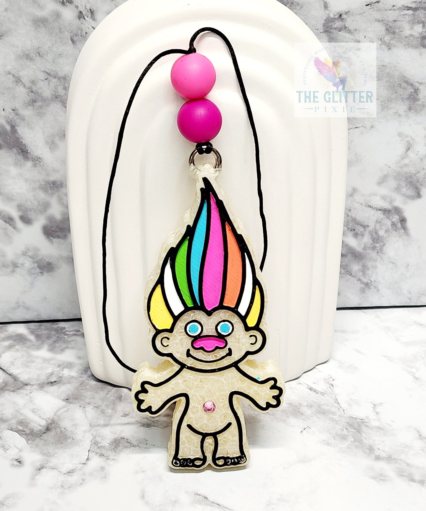 Troll Doll Freshie in Vanilla Bean Noel Scent